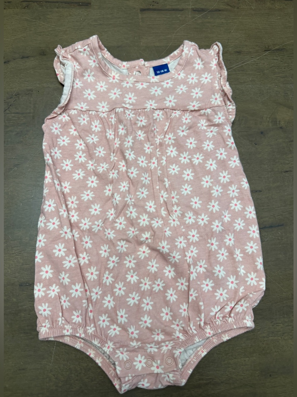 Old Navy Pink Daisy Infant Romper